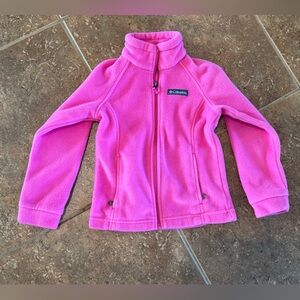 Youth XS Girl Columbia Benton Springs Pink Fleece Jacket